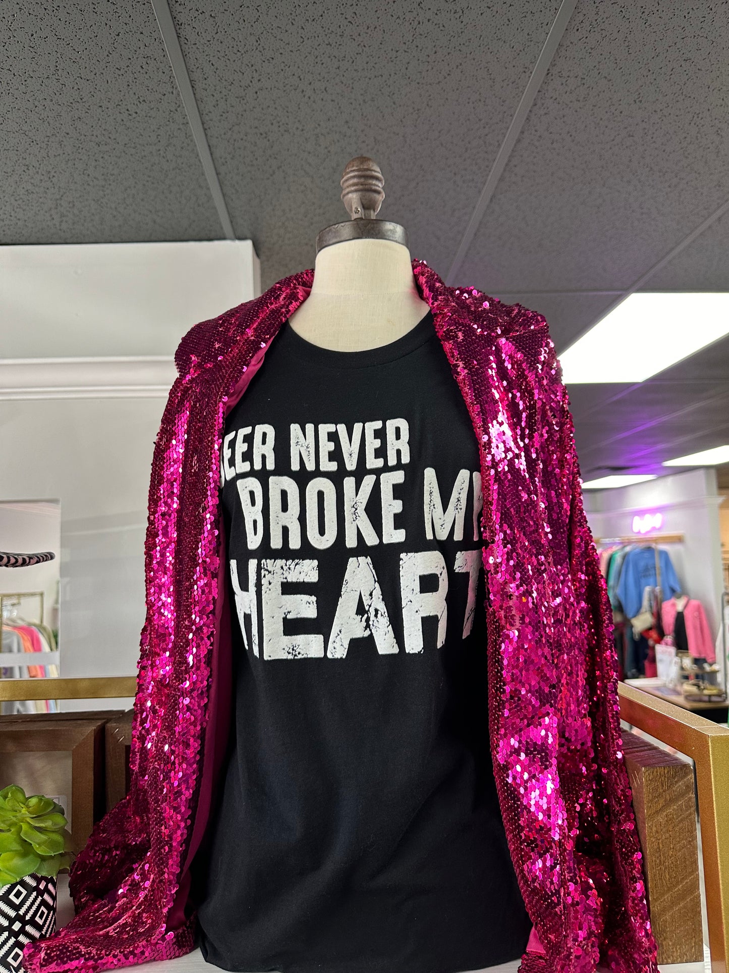 Pink Sequin Blazer